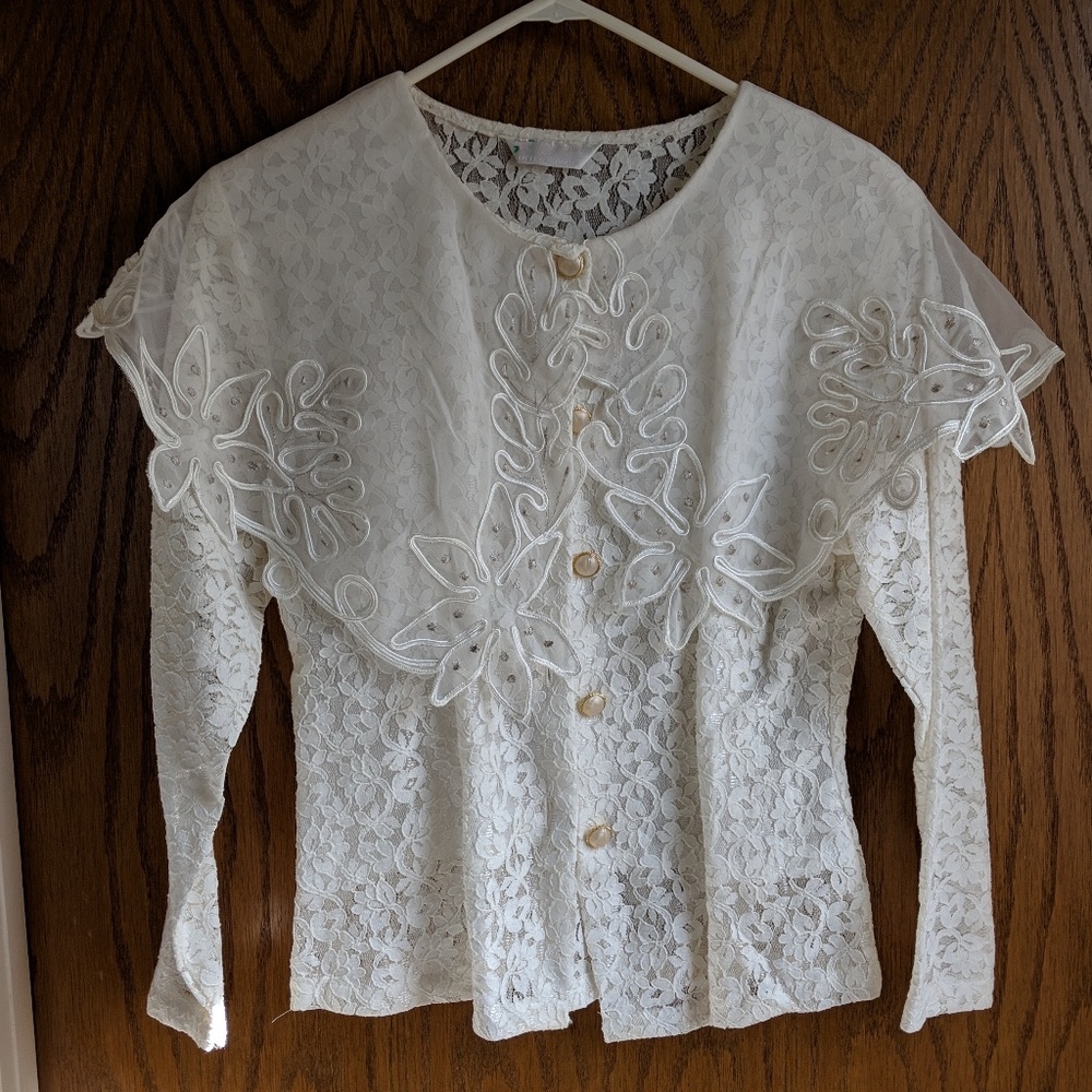 By Ten lace blouse
